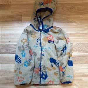 Patagonia Kids Fleece Hoodie with Colorful Print